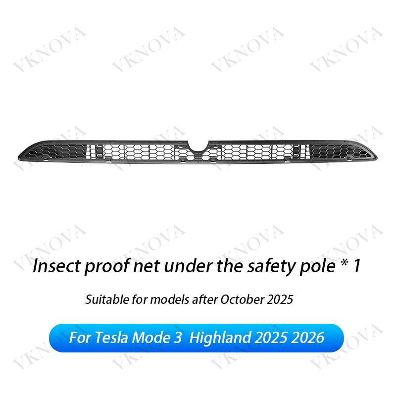 For Tesla Model 3 Highland 2026 2026 Lower Bumper Anti Insect Net Anti-dustproof Air Vent Grille Cover Insect-proof Front Inlet