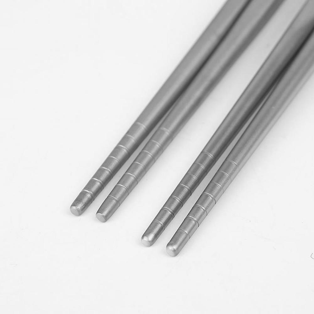 Pure Titanium Chopsticks Hollow Chopsticks გარე ჭურჭელი Camping Chopsticks