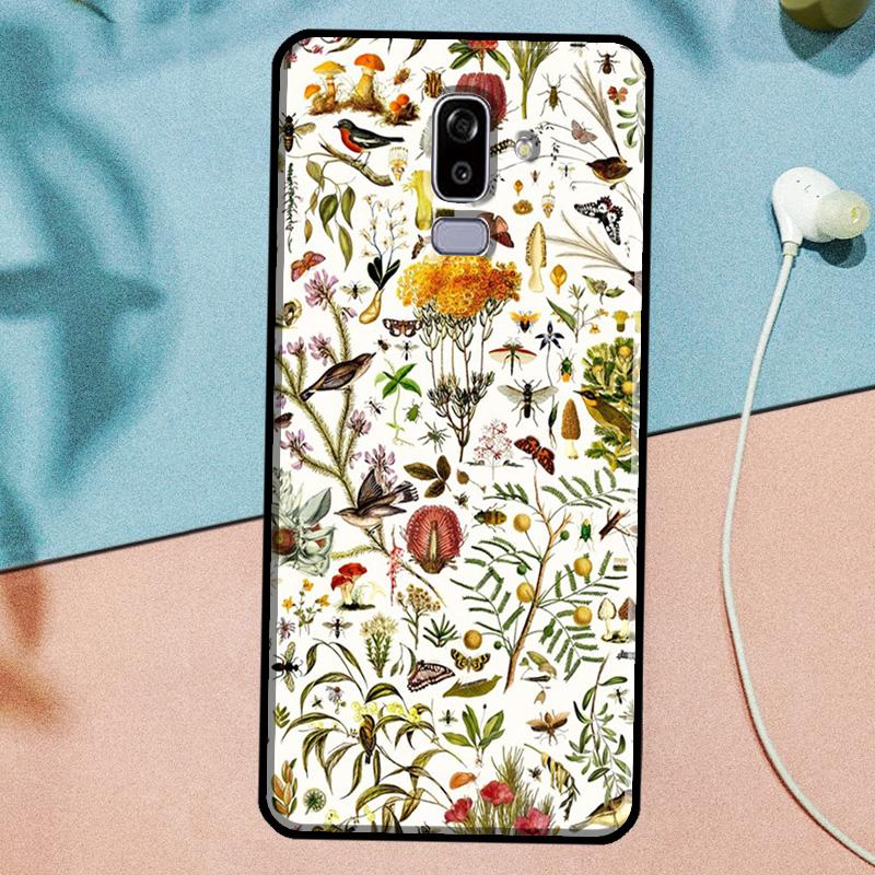 Garden Birds Case For Samsung Galaxy J3 J5 J7 2017 A3 A5 2016 A6 A8 J2 J8 A7 A9 2018 J4 J6 Plus Cover
