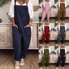 Women's Cross-Border Spring/Summer Casual Loose Solid Color Overalls Jumpsuit