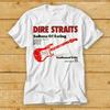 Camiseta 230 Gsm 100% Algodón Dire Straits Música Guitarra Rock Unisex Regalo Genial Estilo Moda Top Camiseta 2121