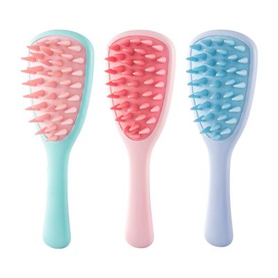 Long Handle Shampoo Brush Silicone Scalp Massage Comb Hair Washing Brush Head Massager Bath Brush Body Scrubber Hair Accessories