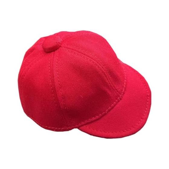 niannyyhouse Sewn Clothes 10cm Baseball Cap Dress-up Doll Outfit (Red)