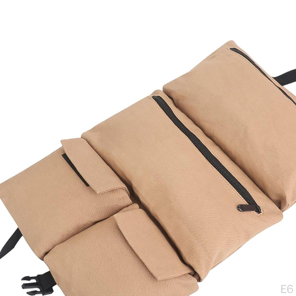 Multi-Purpose Wrench Roll Bag Canvas Hanging Pouch Tote Carrier Bag, Easy to Carry