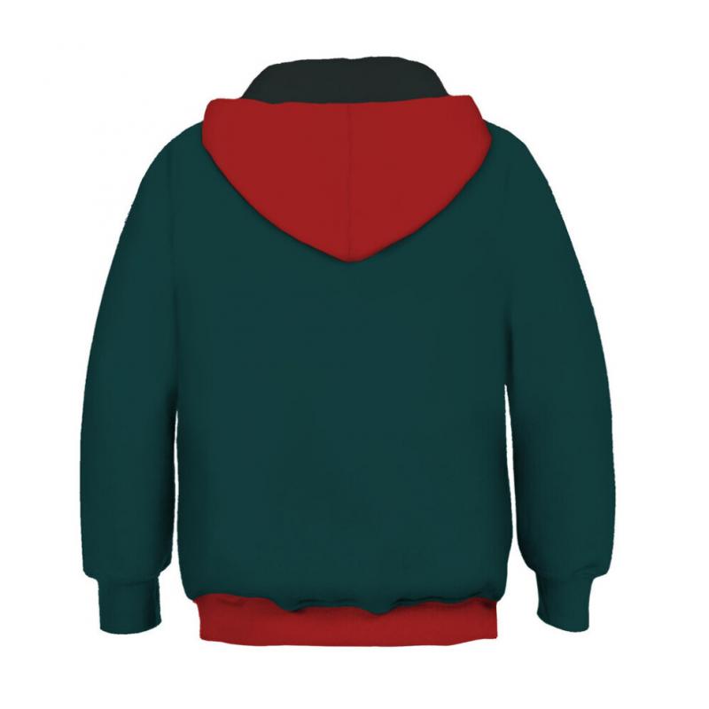 Children's Boys' Zipper Hooded Jacket Character Costume Halloween Jacket Long-Sleeve Jacket