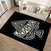 Ace of Spades Design Rug Non-slip rug suitable for living room and bedroom sofas
