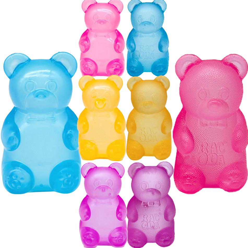 New Colourful Cute Bear Squeeze Toy Creative Toys Soft Simulated Transparent Slow-rebound Decompression Toy