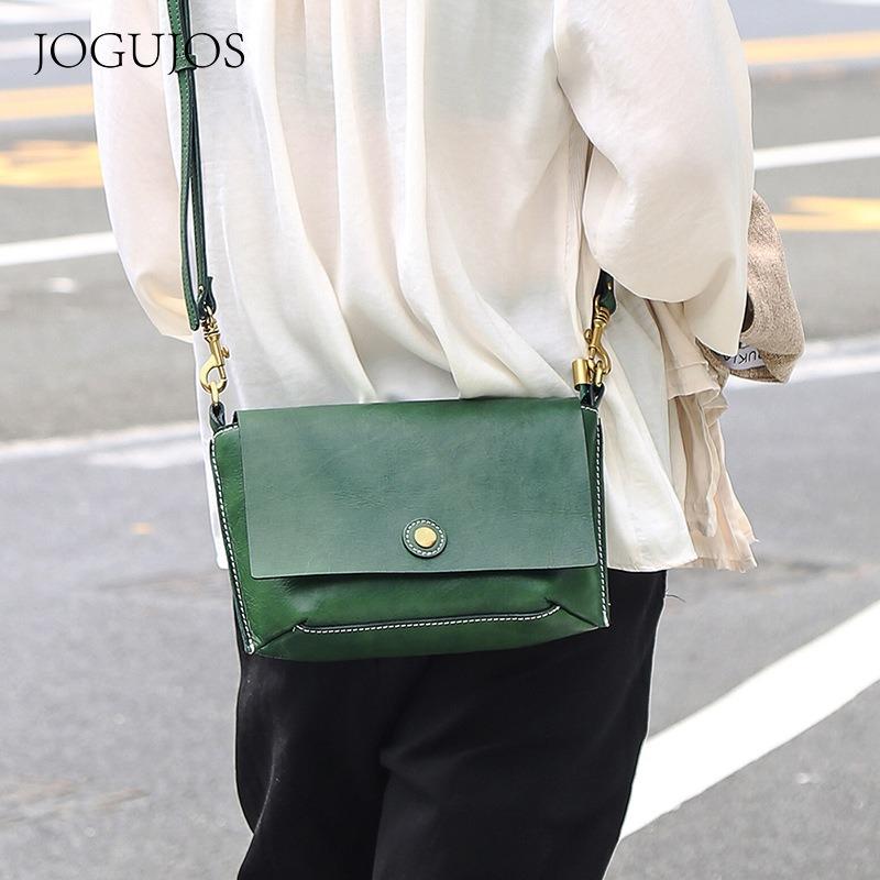 Hot-selling new product bags, first-layer cowhide leather women's bags, shoulder bags, retro fashion messenger bags, bags for women