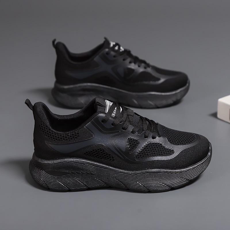 Men's casual four seasons new comfortable soft-soled sports shoes breathable running shoes soft-soled non-slip student sneakers