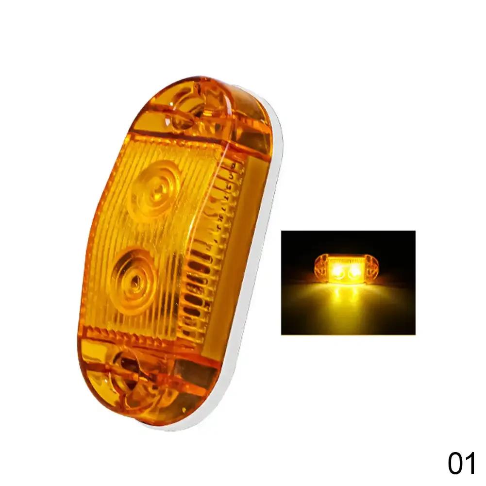 Car Truck Led Side Marker Lights External Square Lights Warning Tail Light Auto Trailer Truck Lorry Clearance Lamps 12-36V