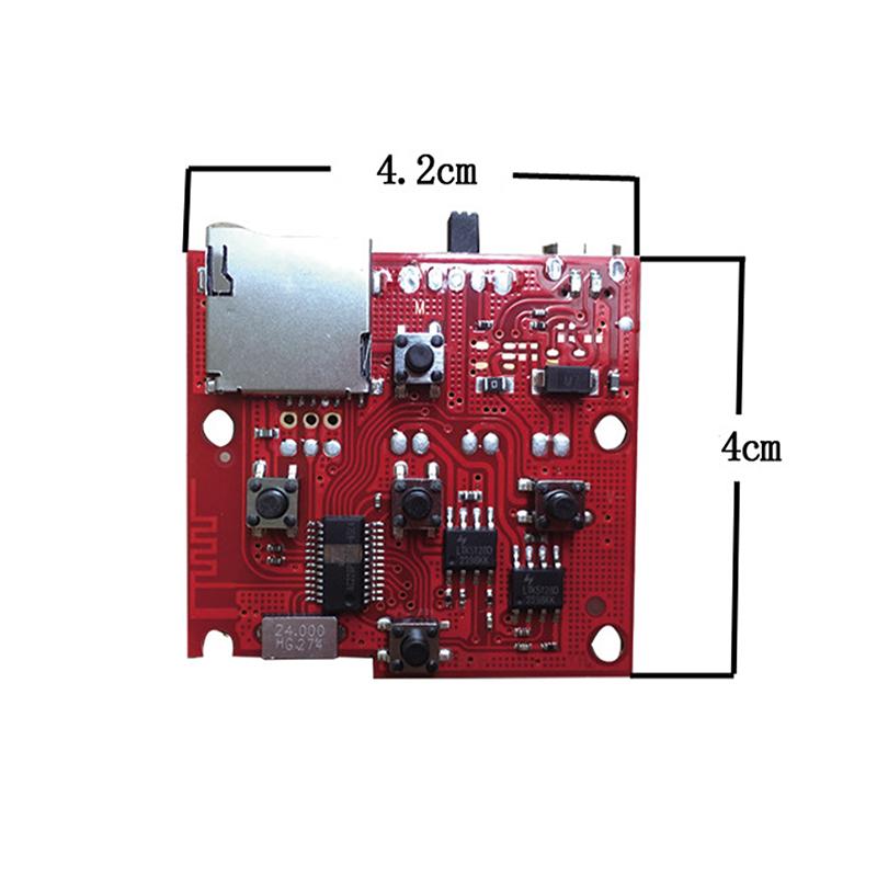 Módulo PCB de Altavoz Electrónico Inalámbrico con Amplificador Decodificador MP3 Radio FM Placa de Circuito de Audio Módulo Inalámbrico de Doble Canal LED