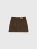 General Idea Corduroy Miniskirt [Brown] / Wbd4L13511