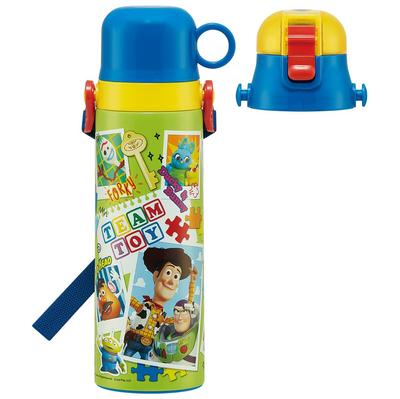 Skater nerezová láhev na vodu pro přímé pití s pítkem Disney Toy Story pro obousměrné děti, 580 ml, 570 ml, 24, lehká,