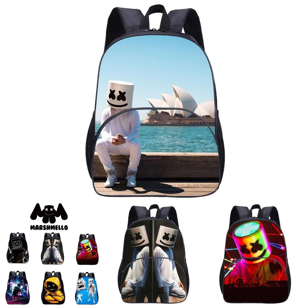 Trendy Dj Marshmello Kids Backpack With High Capacity And Breathable Design