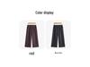 Plus Size Women's High-Waisted Retro Plaid Wide-Leg Cropped Pants NK1287