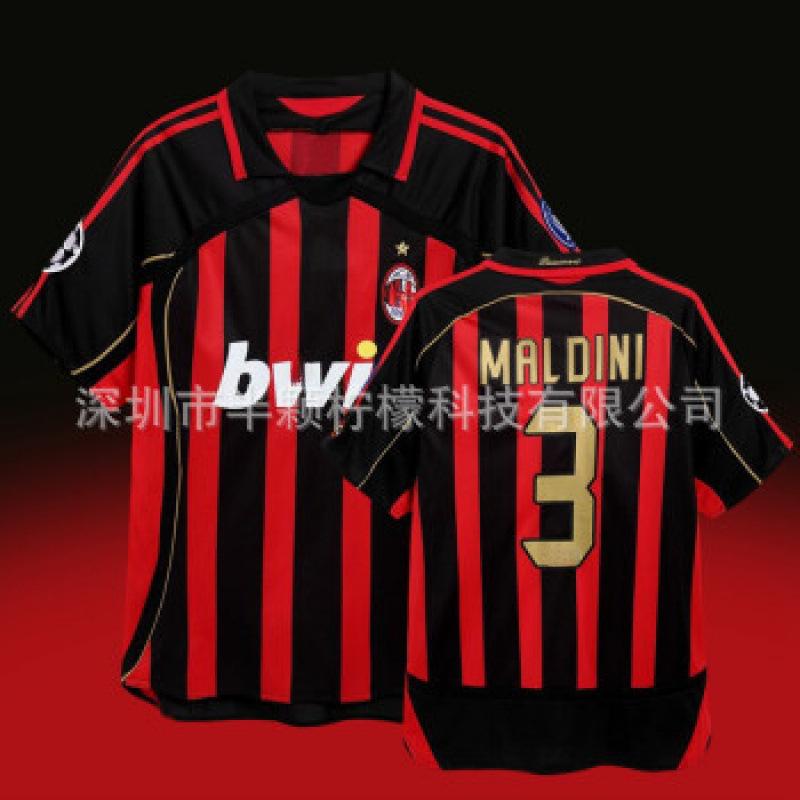 2006/07 season AC Milan home and away jersey No. 22 star KAKA retro jersey Barcelona short sleeve