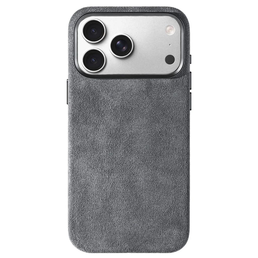 100% Alcantara Hülle für IPhone 17 Pro Max Luxus Cover mit MagSafe Kamera Auslöseknopf Magnetische Hüllen für IPhone17 Pro Max