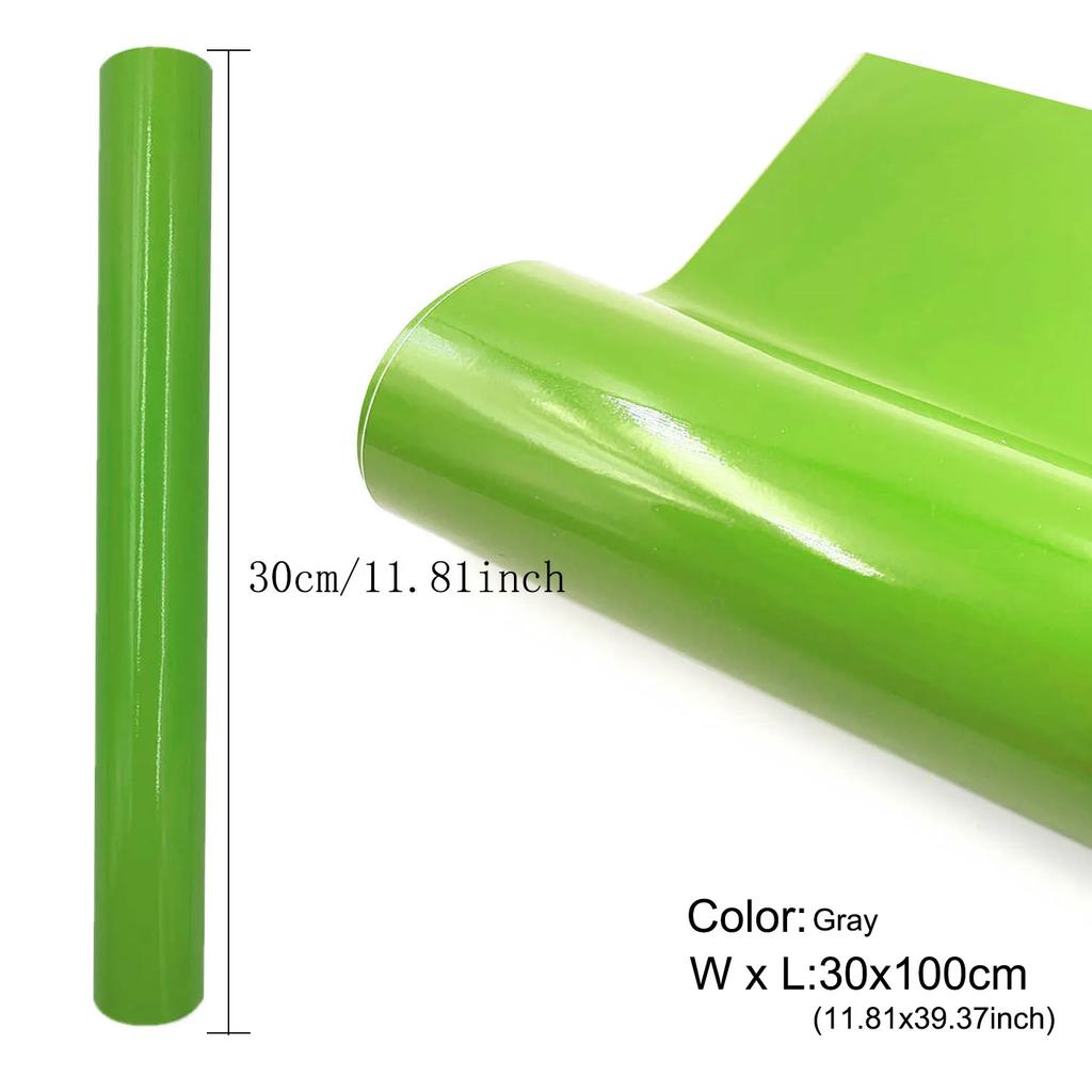 1-5roll Glossy Adhesive Vinyl Craft Cut Film for Outdoor Decor Sticker Cutter Car Wall Lettering Film DIY 30cm X 100cm