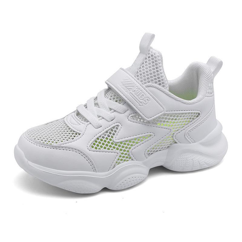 8855 boys white sneakers girls white shoes children's white shoes 2025 new primary and secondary school students wave shoes