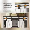 Armario de Pared para Cocina con 2 Puertas Correderas y Estantes Ajustables, Armario de Pared de Almacenamiento para Sala de Estar, Baño y Lavadero, 80 × 31 × 76 cm