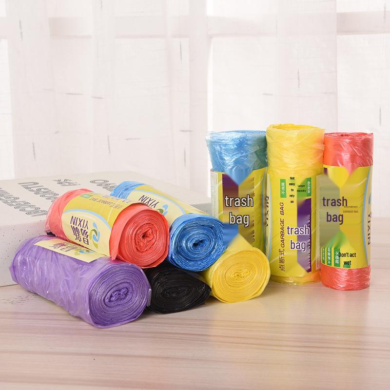 

Очень большие черные экологичные мусорные пакеты с отрывными краями, 50x45, утолщенный новый материал для бытового использования 50x45