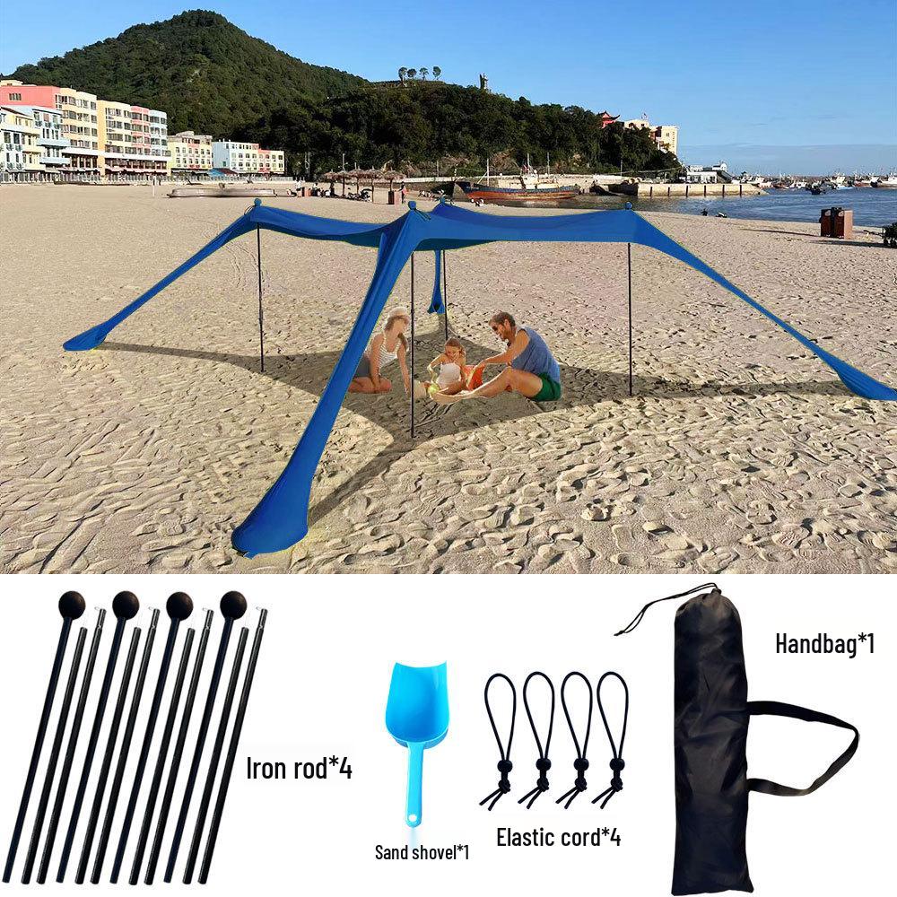 Seaside Portable Camping Canopy Tent Sunshade for Outdoor Beach and Fishing