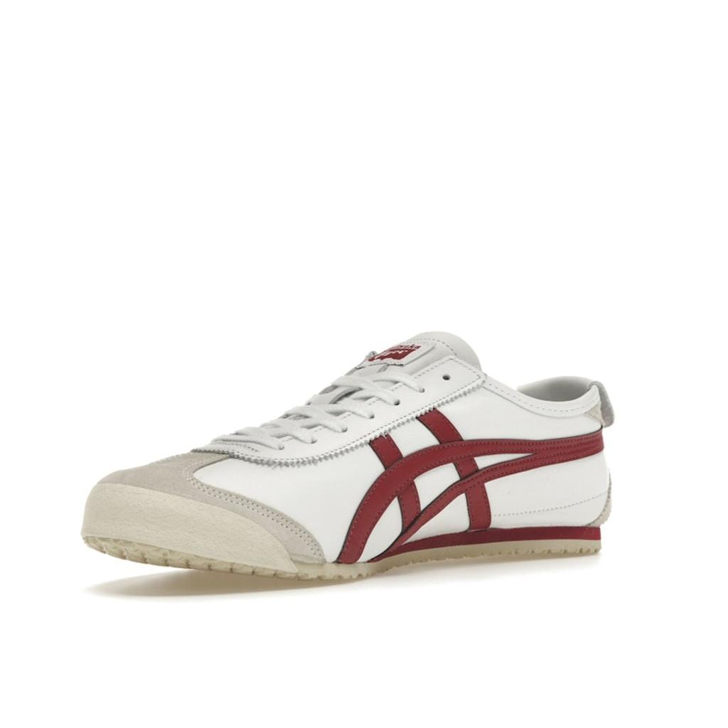 ONITSUKA TIGER Mexico 66 White Burgundy Unisex Sneakers D4J2L-0125