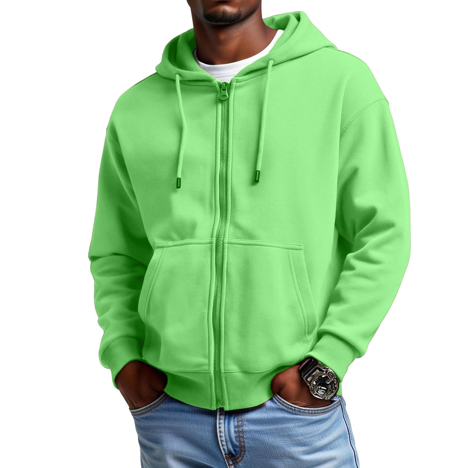 Miss Beauty26 Heren Casual Hoodie met Capuchon Lange Mouwen Hoodie M groen