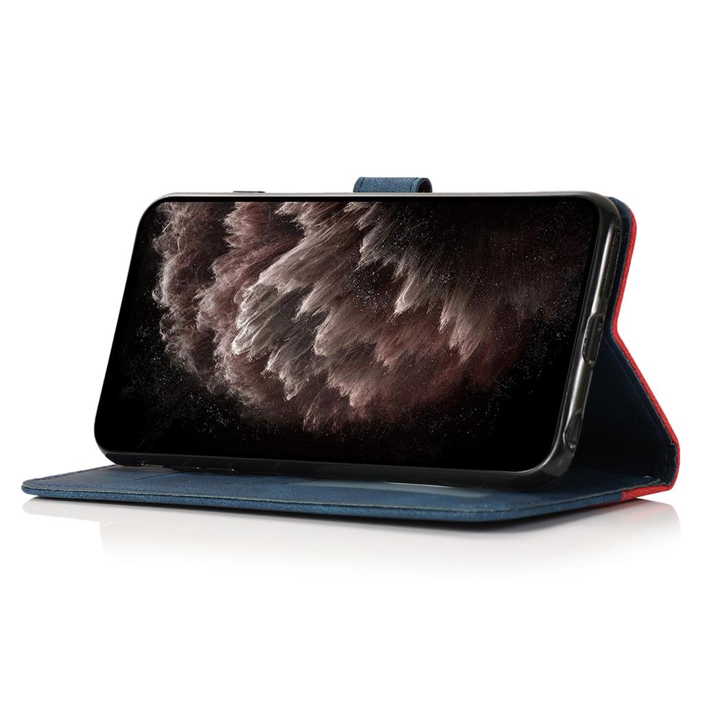 For Google Pixel 9/Pixel 9 Pro Cover Color Splicing Wallet Stand Leather Phone Case with Wrist Strap