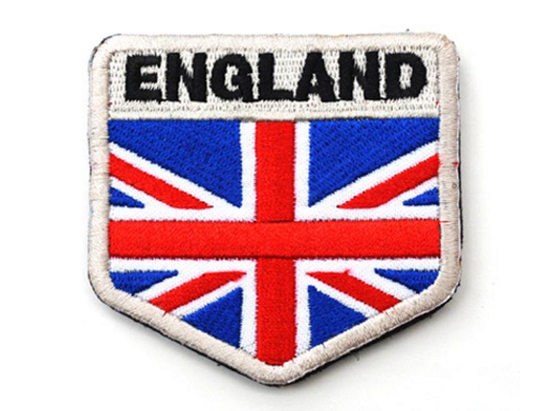 UK-Flagge Aufnäher Gestickt Klettarmband - Strapazierfähiger Stoffaufkleber