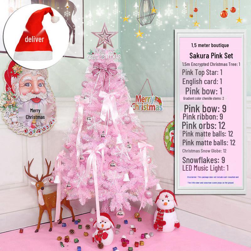 Christmas Tree Set with Window Decorations (60cm, 1.2m, 1.5m, 1.8m, 2.1m)