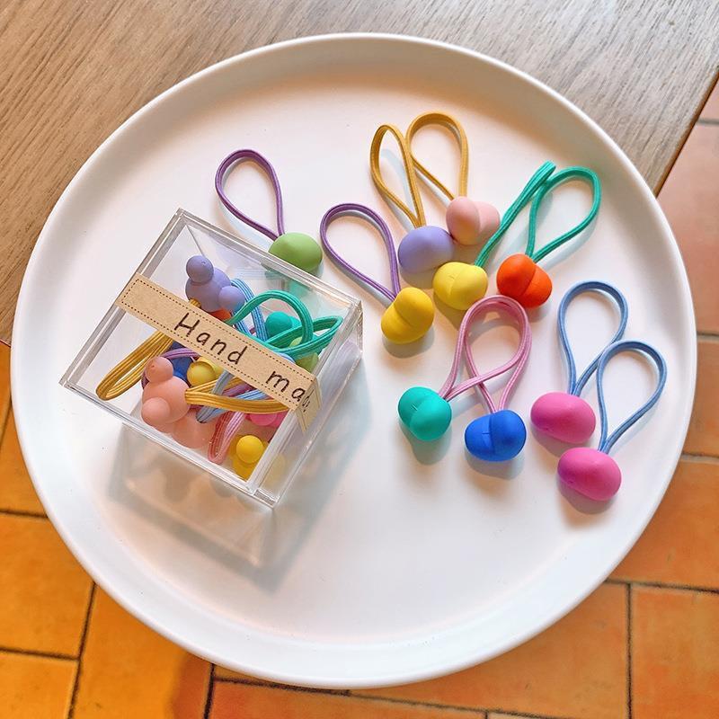 Dopamine Color Hair Ties for Kids: High Elasticity, Gentle On Hair, Canned for Convenience