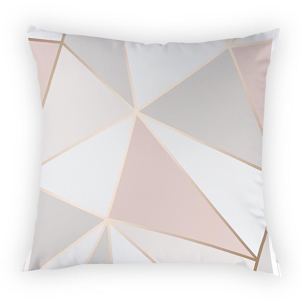 

45 * 45cm minimalist geometric line printed pattern cushion cover for home living room sofa decoration waist pillowcase 16x16Inch