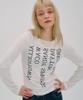 AWESOME STUDIO Lettering Print Slim Fit T-Shirt Ivory