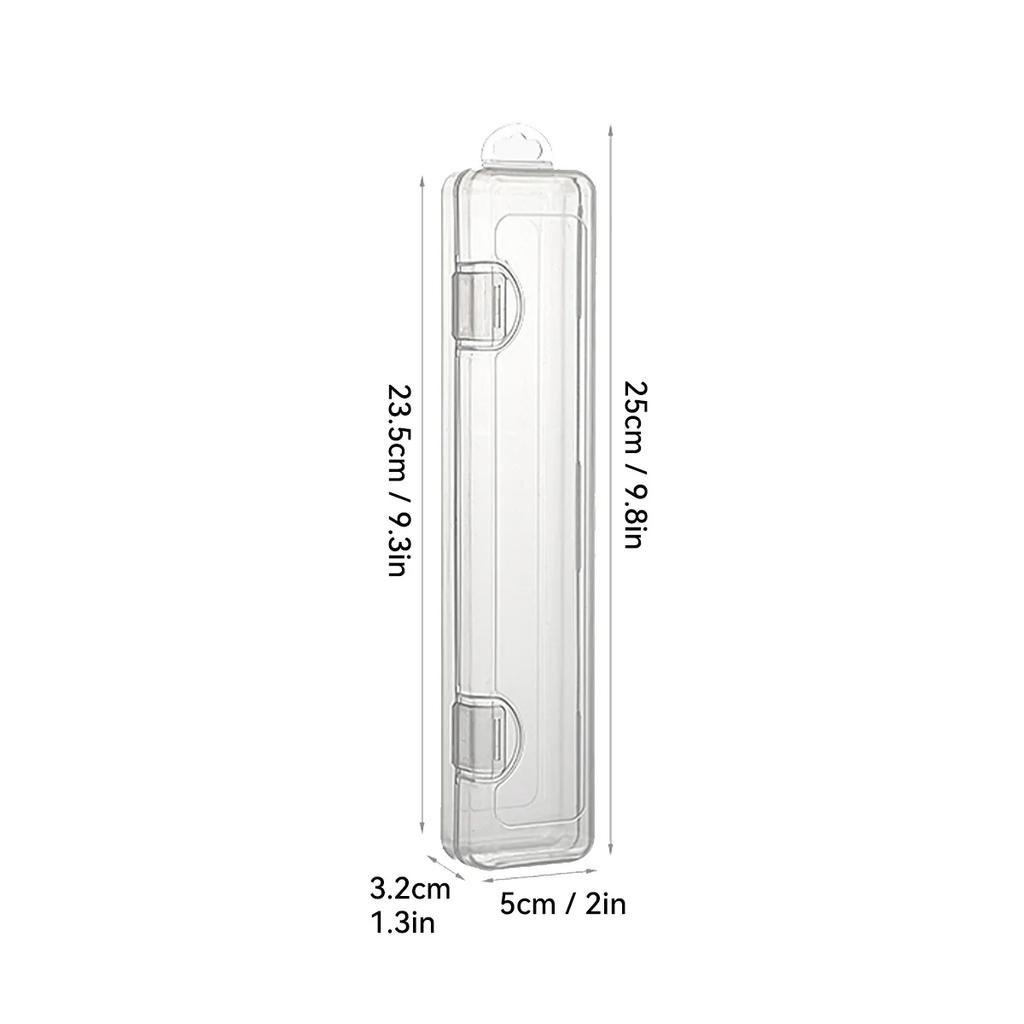 WORTHBUY Toothbrush Box Transparent Organizer Case Travel Portable Toothbrush Holder Plastic Toothpaste Box Storage Container