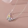 Sweet Butterfly Pendant Necklace for Women Girls Popular Choker Clavicle Chain Party Jewelry Gifts