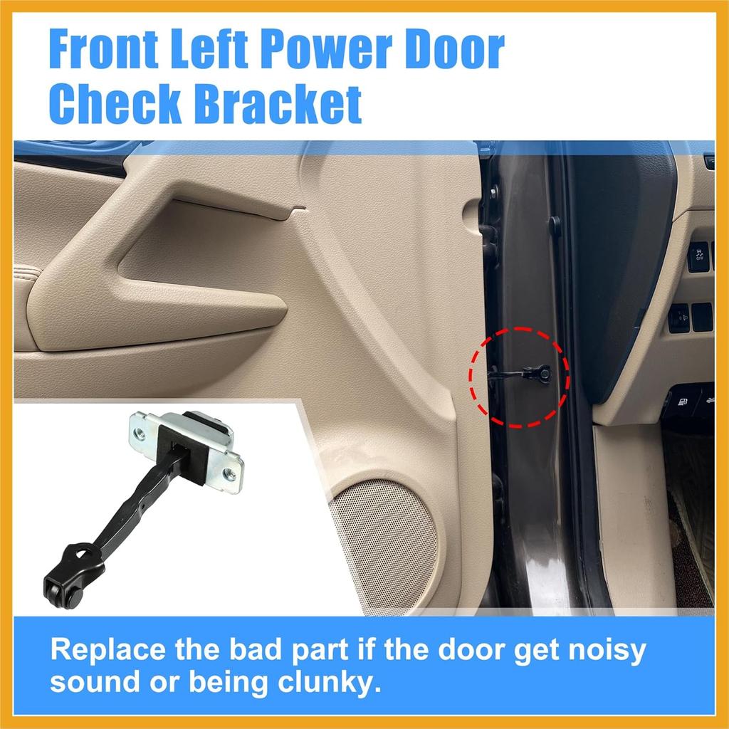 Front Left Door Hinge Check Arm Stop Strap Fit for Hyundai Sonata 2011-2015 No.79380-3S000 - Pack of 1 Replacement