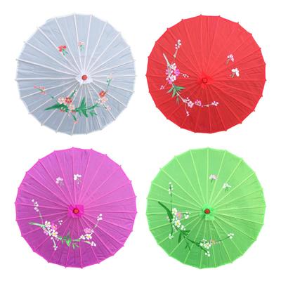 Oiled Paper Umbrella, Collections Folding Handmade Chinese Art Ancient Silk Umbrella for Halloween
