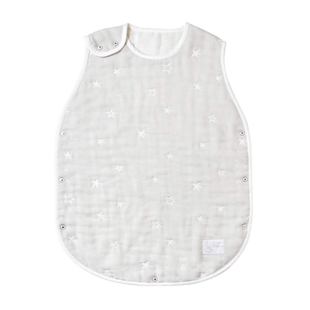 

10mois Fluffy Gauze Toddler Kids length for ages 2 to 20151056 (Dimois) (6-ply gauze) Sleeper, 100% cotton, grey, 64cm, 7,