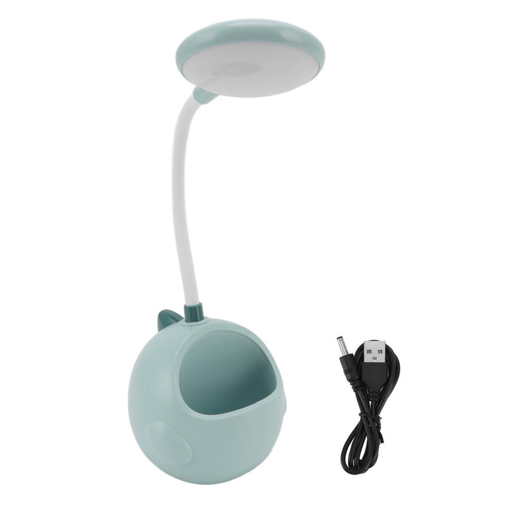 Small Desk Light with Pen Holder Comfortable Decorative Practical No Noise LED USB Small Table Lamp