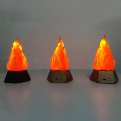 Rechargeable LED Flame Lamp For Halloween Christmas Party Decors Indoor Outdoors Atmosphere Lighting