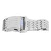 Alloy Watch LED Digital Display Quick Release Fashionable Men Watch for Daily Business Silver Blue Light