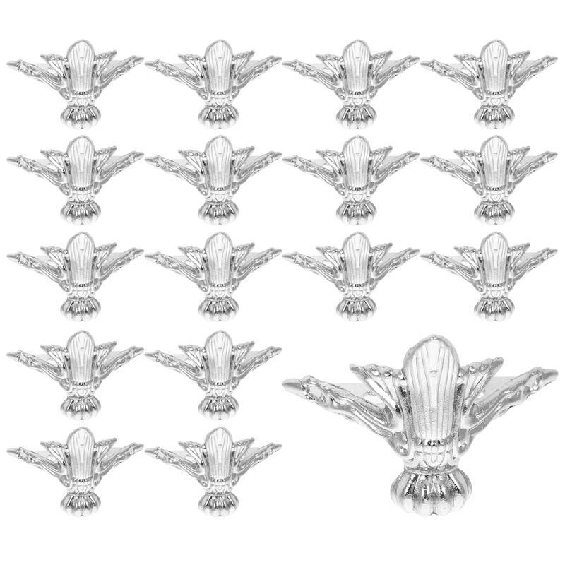 20pcs Corner Bracket Zinc Alloy Jewelry Box Cornerry Box Feet Legs Wooden Case Support Feet Protector Fitting