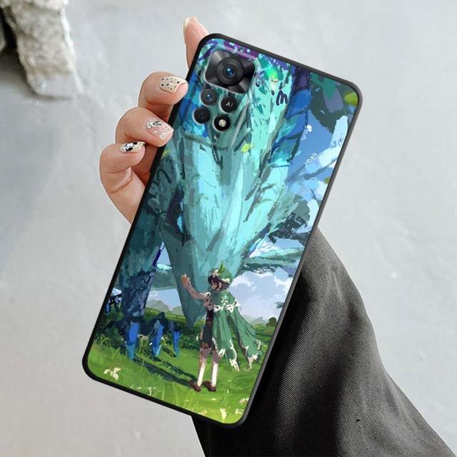 Genshin Impact Kamisato Ayaka Xiao Case For Xiaomi Redmi Note 12 11t 11s 11 10 8 Pro 9 9s 9t 8t For Mi 10 8 9a 9c 10c 12c K40