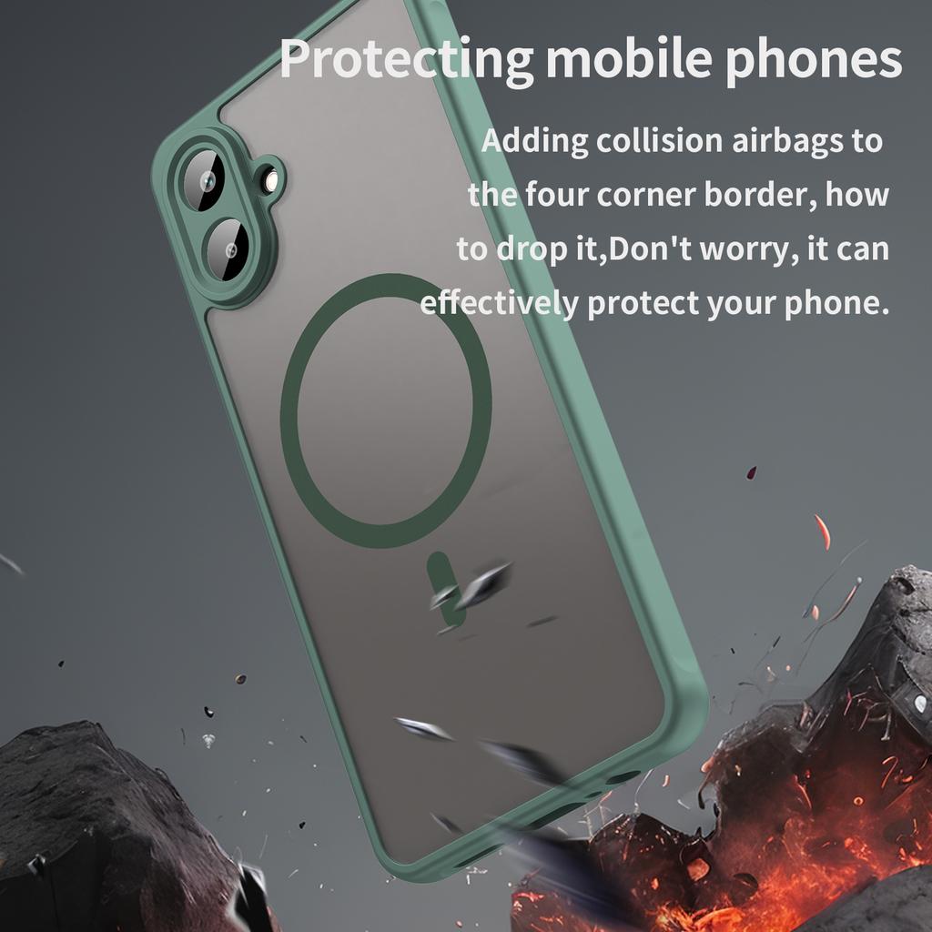 Samsung Galaxy A07 4G/F07 4G/M07 4G Phone Case,Magnetic Shockproof Phone Case,Bumper Hybrid Cover for Samsung Galaxy A07 4G/F07 4G/M07 4G