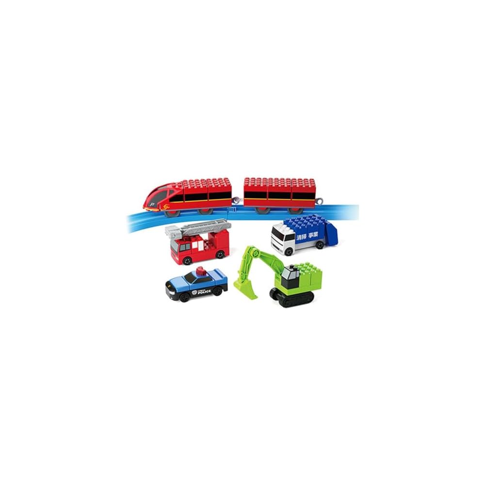 Takara Tomy Tomica Plarail Block Entry Set Toy for Ages 3 and Up