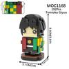 MOC Demon Bricks Anime Figure Slayer Head Tanjirou Mitsuri Inosuke Building Blocks Friends Gift Toys For Children Adult 3D Medol