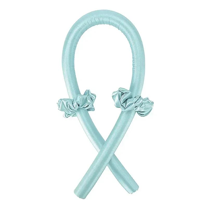 Heatless Curling Rod Pannebånd No Heat Silk Curls Bånd Hårruller Sove mykt pannebånd Lazy Hair Curlers Hårstylingverktøy