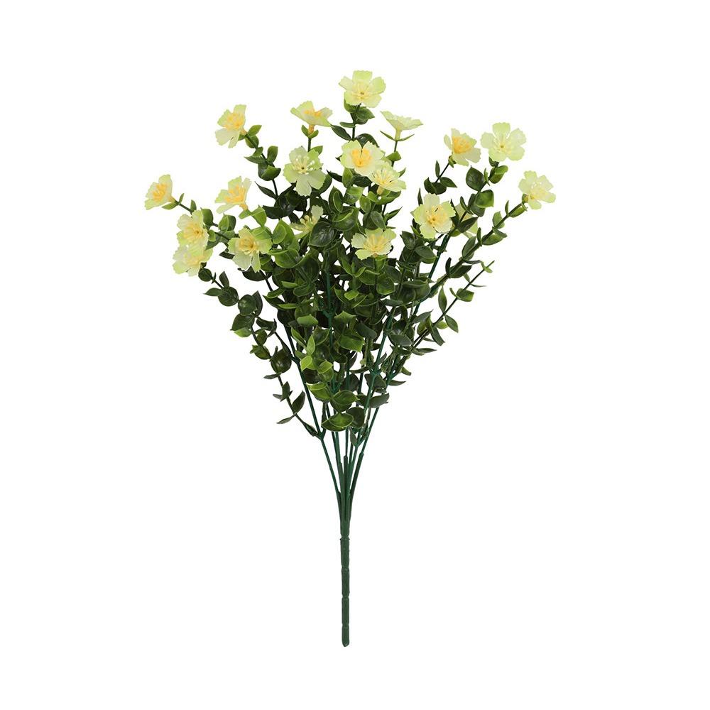Multicolor Simulation Flower Silk Petals Faux Flower Desktop Ornament