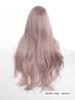 Damernas Vardagliga Cosplay Fest Musikfestival Micro Roll Grå Rosa 28tum Semester Långt Hår Använder En Naturlig Mjuk Syntetisk Lockig Peruk